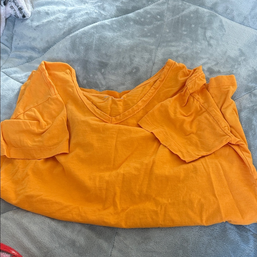 Aerie Bright Orange Short Sleeve Tee